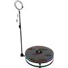 NLIGHTING® Infinity Photo BOOTH ROTANTE Macchina a Rotazione Continua Foto e Video 360° Anello di Luce Selfie Stick Poggiapiedi RGB Smart FlyCase Incluso (PHOTO BOOTH 1)