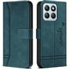 Bravoday Cover per Honor X8b / Honor X8b, Flip Custodia in Pelle PU con Slot per Schede, Portafoglio Custodia per Honor X8b / Honor X8b, Verde