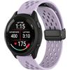 MELEJIA 20mm Cinturino Silicone Compatibile con Garmin Vivoactive 5/Venu Sq 2/Venu 2 Plus/Forerunner 570 42mm, 20mm Ricambio Cinturino, Regolabile Chiusura Magnetica, Silicone Cinturini-Viola Chiaro