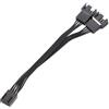 SHYYOULQE Cavo di controllo sincronizzato a doppia ventola 2 vie 4 pin Pwms Fan Splitter Raffreddamento intelligente per gli appassionati di hardware del PC Pwms Termiche Controllo Y Cavo