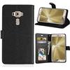 SATURCASE Custodia per Asus Zenfone 3 ZE520KL 5.2 pollici, Lussuosa Liscia PU Pelle Flip Magnetica Portafoglio Stand Slot Schede Copertura Protettiva per Asus Zenfone 3 ZE520KL 5.2 pollici (nero)