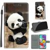 KENHONER Custodia per Samsung Galaxy A51, Panda | Portafoglio Pelle PU, Magnetica, Resistente Agli Urti, Scomparto Carte Credito, Pieghevole, Flip Libro, Motivo