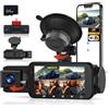 CAMECHO Dash Cam Auto 2K con 4 Telecamere, Registratore per Auto 360 Gradi con Visione Notturna, Wi-Fi, Parcheggio 24H, Sensore G, Loop, Supporto Scheda 256GB - Telecamera Auto 360°