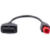 GleamGlide Cavo OBD da 6 pin a 16 pin a 6 pin per moto OBD cavo diagnostico adatto per moto Euro5 6 pin connettore funziona con Guzzi Kawasaki Suzuki Yamaha Harley Davids