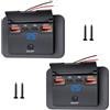 Kryolithm 2 prese USB da 78 W, 12 V, per camper, con ricarica rapida a 4 porte, Dual 36 W PD&Dual 18 W QC3.0, presa da incasso con interruttore a pulsante e indicatore di tensione LED, per auto, barca, camion