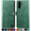 SUANPOT Cover per Huawei P30 Pro Blocco RFID Portafoglio Slot CarteSupporto Cellulare Magnetica custodia Pelle Sintetica Cover per Huawei P30 Pro Verde Chiaro