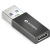 Sonero Adattatore da USB C a USB A, ricarica rapida 3A 15W, trasferimento dati 3.2 Gen1 10 Gbps, OTG, compatibile con iPhone, Samsung Galaxy, Watch, Google Pixel e molti altri, nero