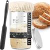 Binnan Barattolo per Lievito Madre 680 ml, Starter Kit di Lievito Naturale con nastro di alimentazione, termometro, coperchio, spatola in silicone, accessori, Set di base per lievito naturale