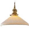 HEBXMF Paralume creativo in ceramica a forma di cappello, lampadario a testa singola con vite E27, lampada a sospensione in stile minimalista nordico, apparecchi di illuminazione decorativa per librer