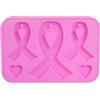 Maxtonser Handmade Awareness Bow Keychains Stampo in resina Silicone Rosa Fiocco Nastro Epossidico Stampo per gioielli Strumenti per la creazione di gioielli