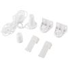 Fydun Kit di Riparazione per Tende a Rullo, 17mm Supporto Ricambi per Tende a Rullo Kit Riparazione Catena Puleggia Laterale Trattamenti per Finestre con Staffa Frizione per Casa e Ufficio