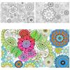 Penitue 2pz Poster da Colorare Jumbo Mandala, Grandi Poster Motivazionali da Colorare 100x60cm per Bambini Adulti Adolescenti Arte Artigianato Pareti Feste (Stile 2)