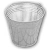 Bradas J5314 3422 - Secchio da costruzione, zincato, 5 l, per acqua e giardino