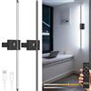 papasbox 2 Pezzi Lampada da Parete LED Ricaricabile con Telecomando, 350LM Luce Regolabile 3000K-6000K, 5 Livelli di Luminosità, Timer 0.5-4H, Batteria 5000mAh, per Camera, Soggiorno, Balcone, Garage
