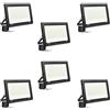 toobettp 6 PCS Faretto LED da Esterno 200W, Faro Led Esterno 20000LM 6000K Bianco Freddo Faretti Led IP66 Impermeabile per Giardino Garage Parcheggio Cortile