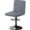 YINGAYOU Coprisedie da Bar con Schienale Elasticità, Antipolvere, Antirughe, Facilmente Lavabile per Bar, Ristoranti, Cucine Domestiche (1, Grigio)