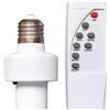 Generico Presa di luce del telecomando, porta base della lampadina E27 con funzione di distribuzione, 2,04 x3,54 pollici Porta della lampada wireless per armadio, camera da letto, soffitta, trimestre in scale,