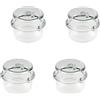 FLAVOR PLUS 4 pezzi di calice trasparente, misurino, bicchiere trasparente compatibile con Bimby TM31, TM21, 3300.