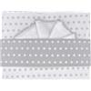 Andy & Helen Set Lenzuola Andy & Helen per Maxi Culla Ricamato F1 3 pz Grigio