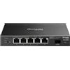 TP-LINK SWITCH 6P Gigabit TP-LINK SG2206MP con 5P Gigabit RJ45 (di cui 4P PoE+) + 1P SFP