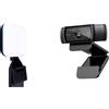 Logitech Litra Glow + C920s HD Pro Webcam Full HD 1080p - Nero