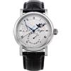 SUGESS Seagull ST2153 - Display automatico in zaffiro con fasi lunari Hi Beat 1963 BNIB, bianco, Cinturino
