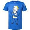 FALLOUT 4 Uomo Vault Boy Crossed Arms Short Sleeve T-Shirt, Blue, X-Large - [Edizione: Regno Unito]