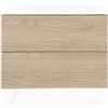 Homey Comodino in stile nordico modello Nora con 2 cassetti e gambe | Design pratico ed elegante, in legno, Andersen-Rovere, 52 cm (larghezza) x 50 cm (altezza) x 34,8 cm (profondità)