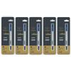 Parker 5 x refill penna roller a sfera Parker Quink inchiostro blu pennino fine nuov...
