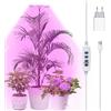Qoolife Lampada a LED per piante a spettro completo per piante da interno, 155 CM regolabile in altezza, luce per piante con 72 LED, 3 livelli di luminosità regolabili, timer 3/9/12 ore per piante da