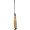 YobiLife Scalpello piatto per la lavorazione del legno, in acciaio al carbonio, manico in legno, varie dimensioni, per fai da te e sculture (6 mm)