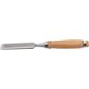 YobiLife Scalpello piatto per la lavorazione del legno, in acciaio al carbonio, manico in legno, varie misure, per fai da te e sculture (18 mm)