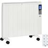 Stufetta Elettrica Da 1000/2000w Con Timer E Impostazioni Di Calore Per Stanze Max 15 M², 75x31x66.5 Cm, Bianco