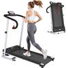 Tapis Roulant Pieghevole Con Inclinazione, Tapis Roulant Elettrico Portatile Con Schermo Lcd, Velocità 1-10 Km/h, Ruote, Impugnatura, Per Home, Casa