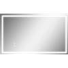 Specchio Per Bagno Con Luci Led Regolabili A 3 Colori E Strato Antiurto, In Vetro E Metallo, 100x3x60 cm