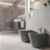 IDRO BRIC Vaso WC pavimento IDRO BRIC brenta, sedile escluso P 54 x L 37.5 x H 40 cm grigio / argento opaco