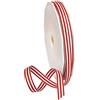 Morex Ribbon Nastro Decorativo a Righe in Gros Grain in Poliestere, 18,8 m, Rosso, 0,95 cm