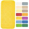 SPIRELLA - Tappeto per Vasca in Schiuma PVC Modello Alaska - Tappeto da Bagno Antiscivolo con Ventose + Fori di Drenaggio Antimuffa - Giallo Sole - 91 X 36 cm