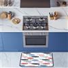 CREARREDA Tappeto Cucina Mordibo Antiscivolo Lavabile Antimacchia, Passatoia Cucina Assorbente Made in Italy, Runner Cucina Tappetino Multiuso in Gomma Porosa Ideale per Ingresso, Bagno e Doccia