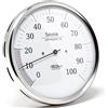 Fischer igrometro per Sauna, in Acciaio Inox, 160 x 160 mm