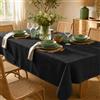 ECOMMERC3 Tovaglia Antimacchia Rettangolare Resinata Nero 100x140 cm