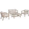 Bizzotto Set4 Salotto Kalimera Timber