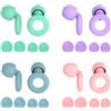 SAIIURV 4 Paia Tappi Orecchie Dormire per Adulti e Bambini, 28 dB Riutilizzabili Antirumore Tappi per Orecchie Silicone per Protezione dell'udito Concerti Viaggiare (Multicolore, Taglia unica)