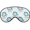 Lawenp Maschera per dormire Cute Lion Sleep Eye Mask Blindfold con cinturino regolabile Cartoon Animal Soft Eye Cover per bloccare le luci