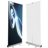 WRAP Point Roma Roll Up Pubblicitario Personalizzato 85x200cm Stampa HD mod. STRONG Espositore Avvolgibile Tela Premium Anti-Arricciamento in Alluminio Ideale per Fiere, Eventi e Negozi
