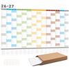 Dzhzal Calendario da parete 2026-2027, formato A1 piegato (59,5 x 84,1 cm), 14 mesi: giugno 2026 - luglio 2027, planner da parete con festività tedesche, grande planner annuale, moderno per famiglia, ufficio