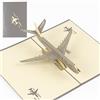 AIYONG Pop up biglietto Aereo - 3D Biglietto viaggio sorpresa, biglietto di auguri pop-up di compleanno, Biglietto Auguri Viaggio Aereo Pop-Up, Buono Regalo 3D in Denaro per le Vacanze o per Compleanno