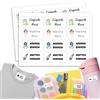 GP TONER Etichette Adesive Personalizzate Scuola Elementare, Adesivi con nome per bambini per scuola e asilo 90 etichette. Etichette impermeabili, Adesivi personalizzati per vestiti e giocattoli Bianco
