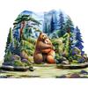 CUT POPUP.COM CUTPOPUP Coppia di Orsi 3D Biglietto Anniversario, Biglietto Auguri Matrimonio per Marito, Moglie, Lei, Lui, Coppia, Biglietto San Valentino (Bear Couple) US8-LO196IT