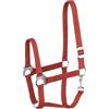 START ENJOY THE RIDE Start Economic Cavezza per cavalli - Cavezza regolabile in nylon con moschettone, robusta e confortevole, materiale morbido e resistente allo sporco (rosso, Cob (purosangue)
